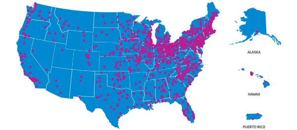 ymca location map