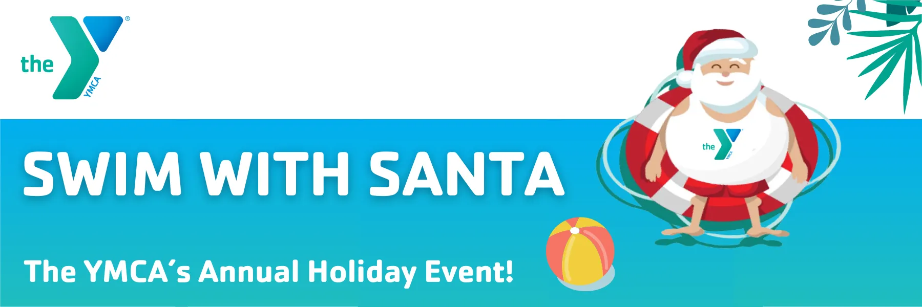 swim with santa graphic